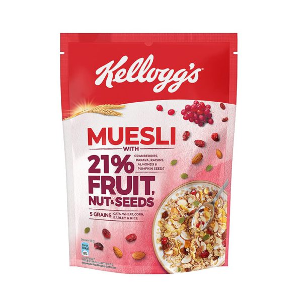Kelloggs Corn Flakes- Muesli Fruit Nut &amp; Seeds 500g | Driftbasket