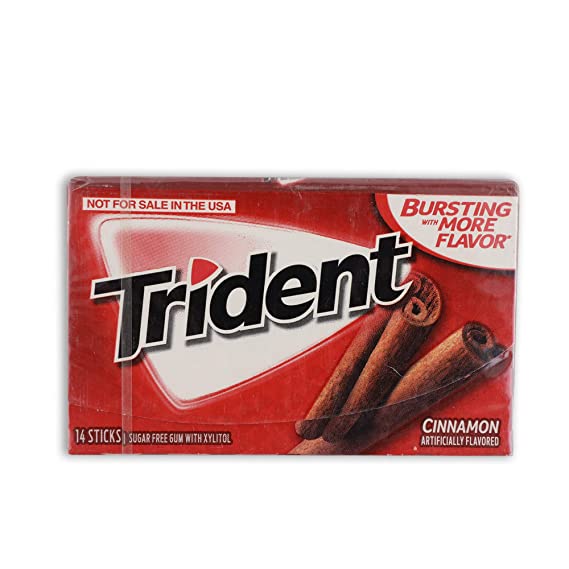Cinnamon Chewing Gum Trident (14 Sticks) Driftbasket